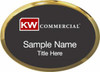 Keller Williams Commercial Gold Oval Executive Black Badge