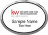 Keller Williams Realty Logo 5 Silver Oval Executive White Badge