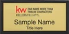 Keller Williams Realty Logo 5 Black Executive Gold Badge