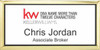 Keller Williams Realty Logo 5 Gold Executive White Badge