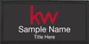 Keller Williams Black Executive Black Name Badge