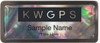 Keller Williams GPS Black Chrome Black Mother of Pearl Name Badge