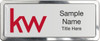 Keller Williams Polished Prestige Silver Name Badge