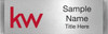 Keller Williams Small Meridian Silver Name Badge