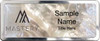 Keller Williams Mastery White Mother of Pearl Polished Prestige Name Badge