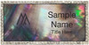 Keller Williams Mastery Silver Bling Black Pearl Name Badge