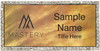 Keller Williams Mastery Silver Bling Gold Pearl Name Badge