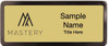 Keller Williams Mastery Black Chrome Gold Name Badge