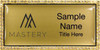 Keller Williams Mastery Gold Bling Name Badge