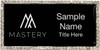 Keller Williams Mastery Silver Bling Black Name Badge