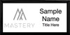 Keller Williams Mastery Black Executive White Name Badge