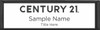 Century 21 New Logo Small Executive Black Name Badge | KWP-98842