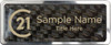Century 21 New Logo Prestige Polished Carbon Name Badge | KWP-98738