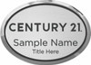Century 21 New Logo Oval Executive Silver Name Badge – KWP-98844