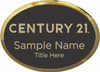 Century 21 New Logo Oval Executive Gold Name Badge | KWP-98859
