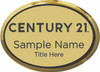Century 21 New Logo Oval Executive Gold Name Badge – KWP-98843