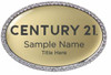 Century 21 New Logo Oval Bling Silver Name Badge – KWP-98879