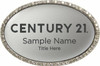 Century 21 New Logo Oval Bling Silver Name Badge – KWP-98818