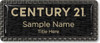 Century 21 New Logo Carbon Frame Anodized Insert Name Badge – KWP-98824