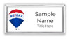 RE/MAX Balloon Logo 2017 Executive Silver Name Badge | KWP-101849