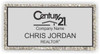 Century 21 Old DBA Black Logo Bling Silver Name Badge | KWP-81001