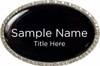 Century 21 AA Realty Oval Bling Silver Name Badge – KWP-109918