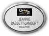 Century 21 Hometown Realty Executive Oval Silver Name Badge | KWP-79279