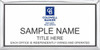 Coldwell Banker Pro West Executive Silver Name Badge Style 1 White Insert | KWP-109170