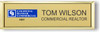 Coldwell Banker Commercial NRT Small Executive Gold Name Badge | KWP-79533