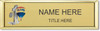 RE/MAX #1 Logo Small Executive Gold Name Badge | KWP-59470