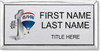 RE/MAX #1 Logo Executive Silver Name Badge | KWP-56833