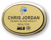 RE/MAX Island Realty Gold Oval Executive Name Badge | KWP-78589