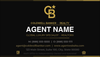 Coldwell Banker business cards CB-003 front design