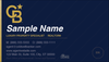 Coldwell Banker business cards CB-005 front design