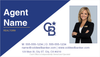 Coldwell Banker business card front design CB-019 professional branded layout