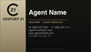 Century 21 business card front design C21-F02 Modern Branded Layout