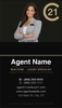 Century 21 business card front design C21-F05 Modern Branded Layout
