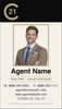 Century 21 business card front design C21-F07 Professional Century 21 Layout