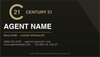 Century 21 business card front design C21-F08 Modern Branded Layout