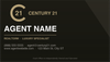 Century 21 business card front design C21-F08 Modern Branded Layout