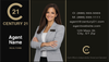 Century 21 business card front design C21-F10 Professional Century 21 Layout