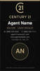 Century 21 business card front design C21-F11 Modern Branded Layout