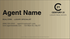 Century 21 business card front design C21-F13 Professional Century 21 Layout