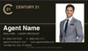 Century 21 business card front design C21-F15 Refined Agent Presentation Layout
