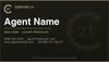 Century 21 business card front design C21-F21 Refined Agent Presentation Layout