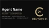 Century 21 business card front design C21-F24 Refined Agent Presentation Layout