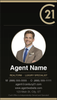 Century 21 business card front design C21-F25 Professional Century 21 Layout