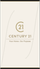 Century 21 business card back design BS-20 Professional Information Back