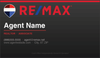 RE/MAX business card front design RM-F04 Premium Dark Gradient Layout