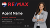 RE/MAX business card front design RM-F12 Landscape Photo Premium Layout